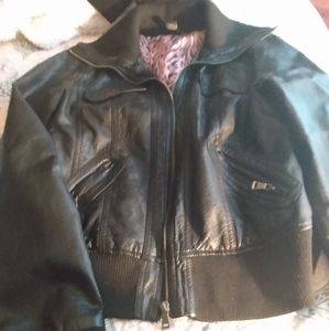 Women's leather jacket